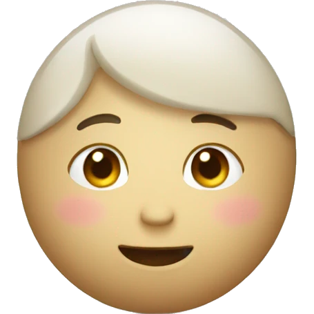 A roly poly person emoji