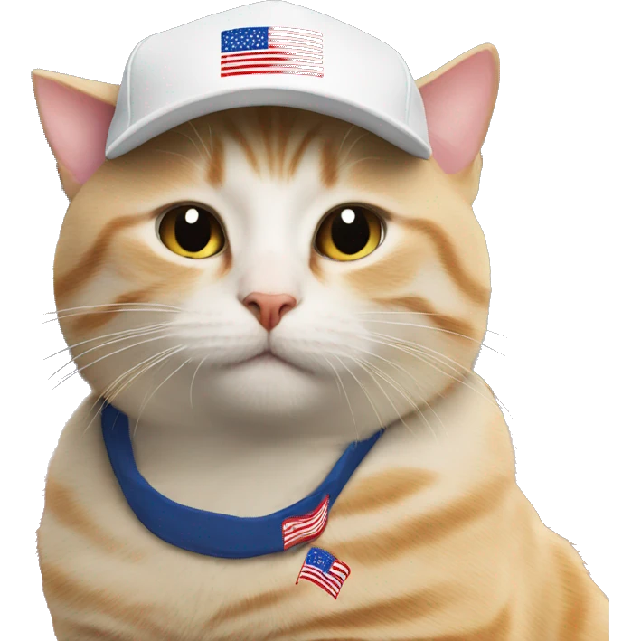 MAGA cap cat emoji