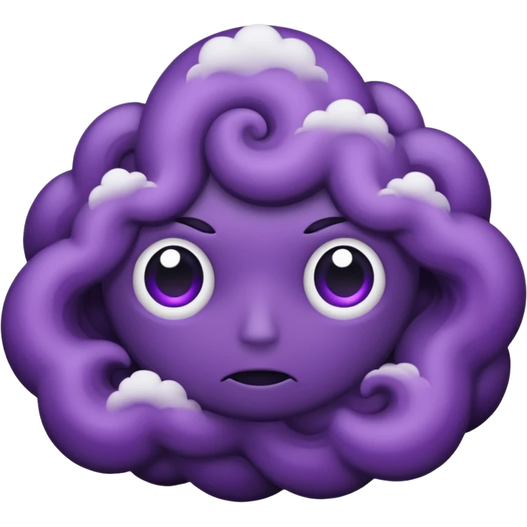 a dark spooky Purple Sky emoji