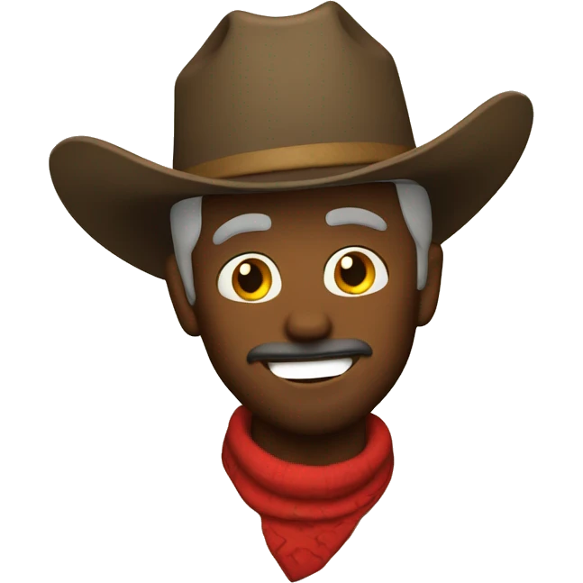 Cowboy singing Christmas songs emoji