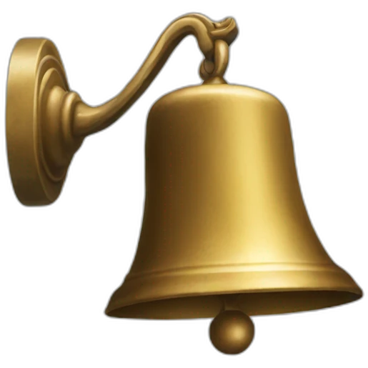 under side view of a bell emoji