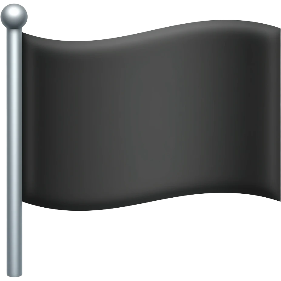 Siyah bayrak emojisi istiyorum emoji