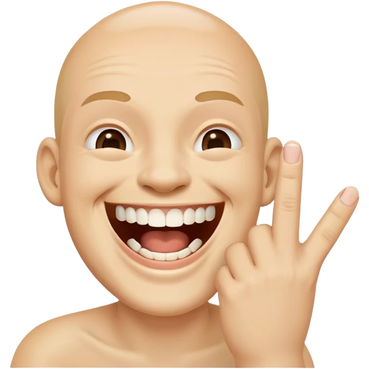 laughing midfle finger  emoji
