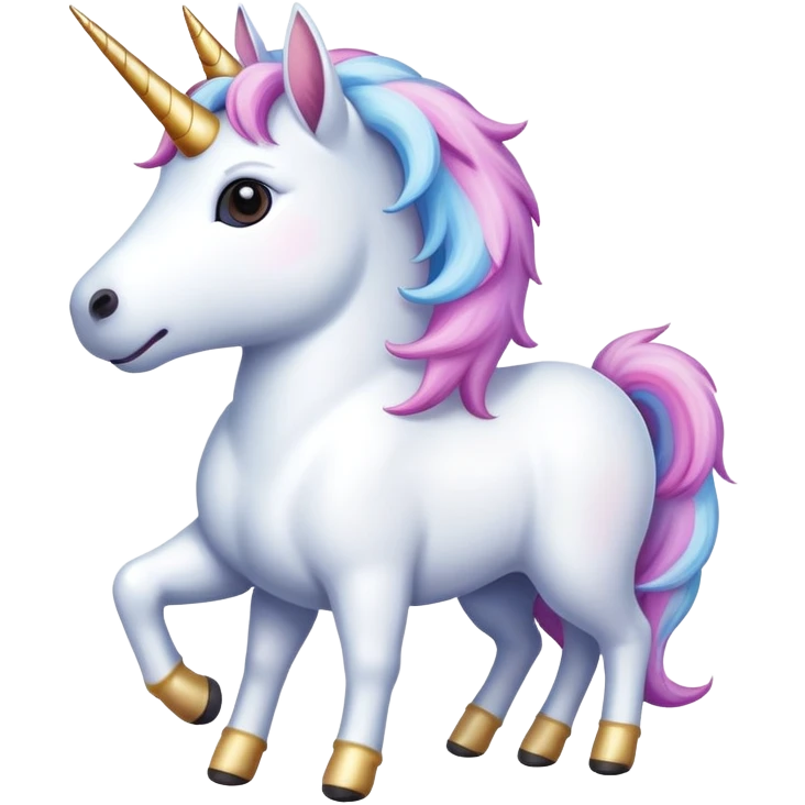 Unicorn with dog emoji