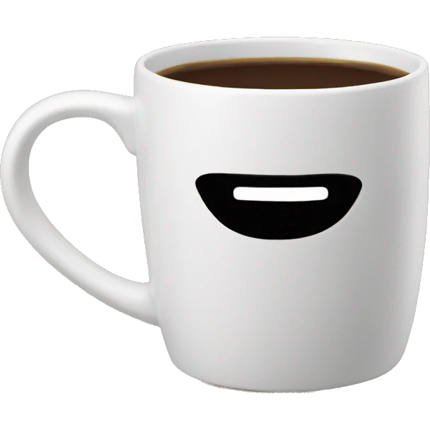 Mug with ‘central perk’ writing emoji