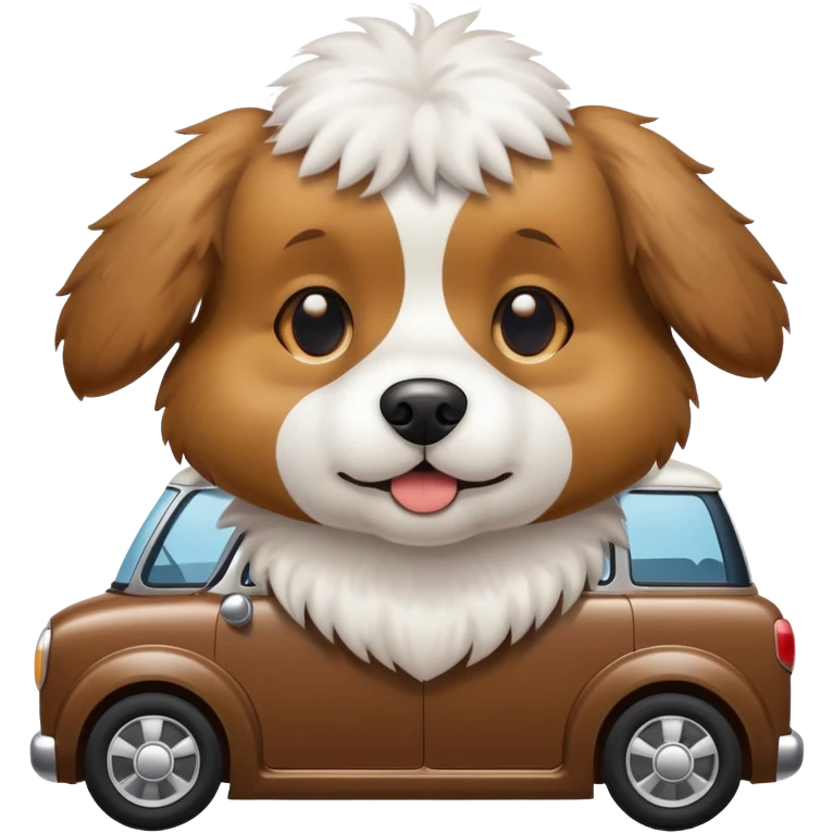 Car in a dog emoji