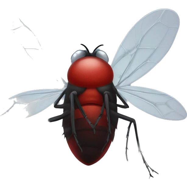 a midge (tiny fly) looking like a vampire) emoji