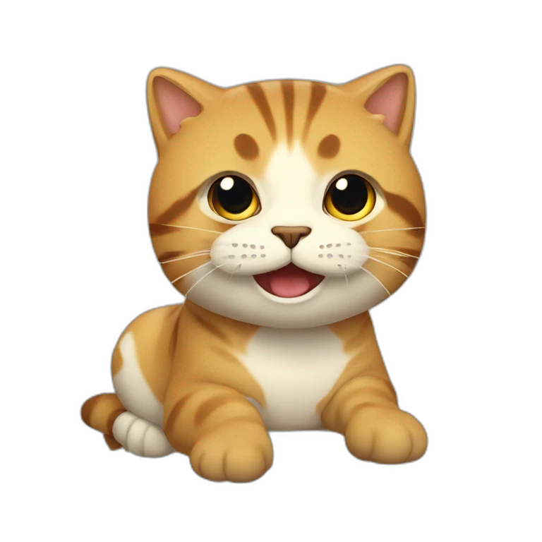 chat qui mange emoji