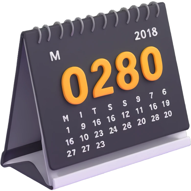 desk calendar emoji