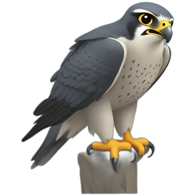 peregrine falcon depressed emoji