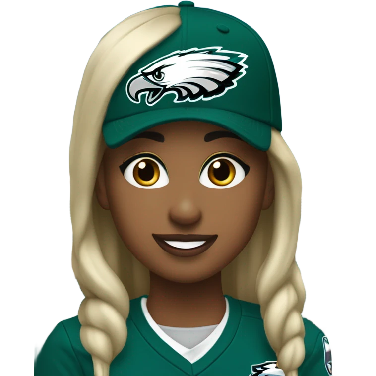 Laura as an eagles fan emoji
