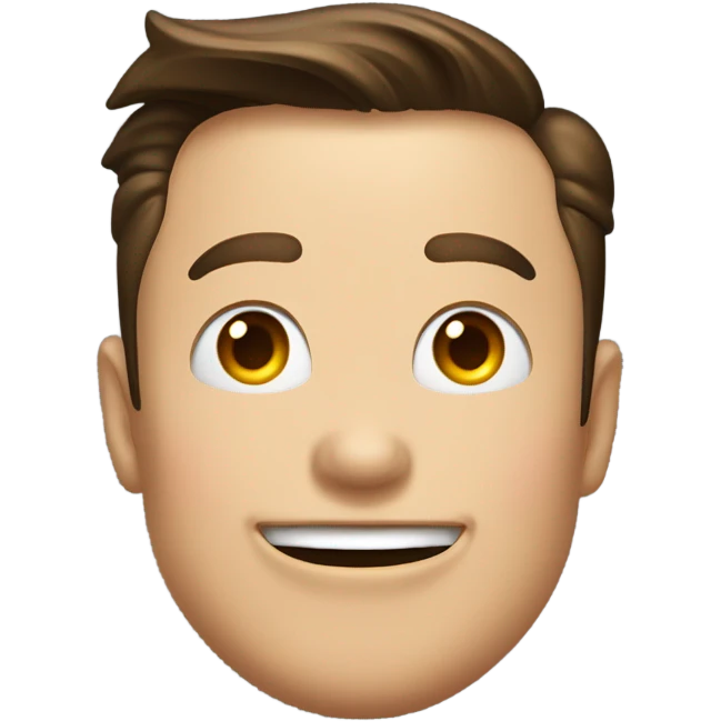 the billionaire "Elon Musk" sticking his tongue out cheekily with a happy expression. All his facial features are present and his easily recognizable. Photorealistic , extremely well made emoji