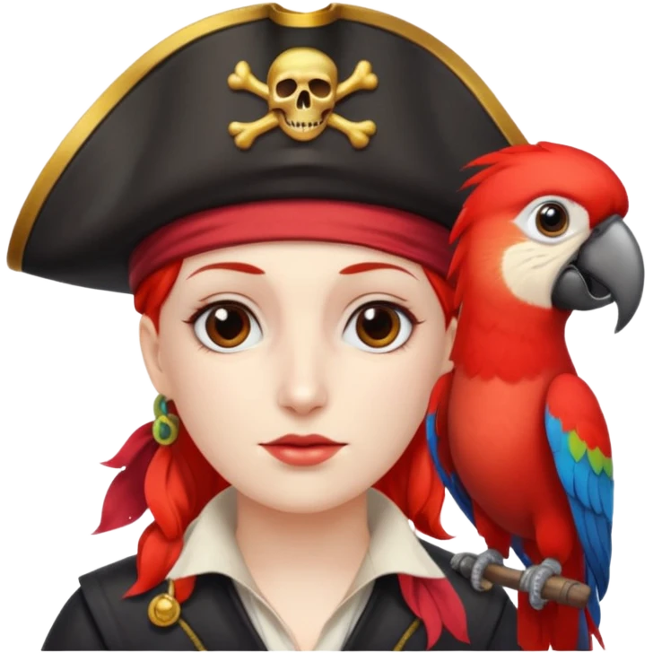 Stranger things pirate and parrot emoji