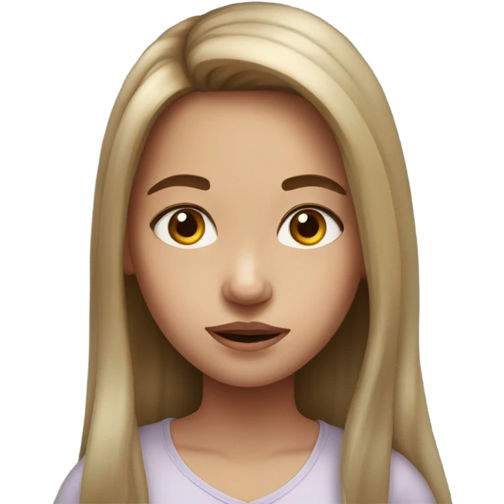 realistic portrait of a girl emoji