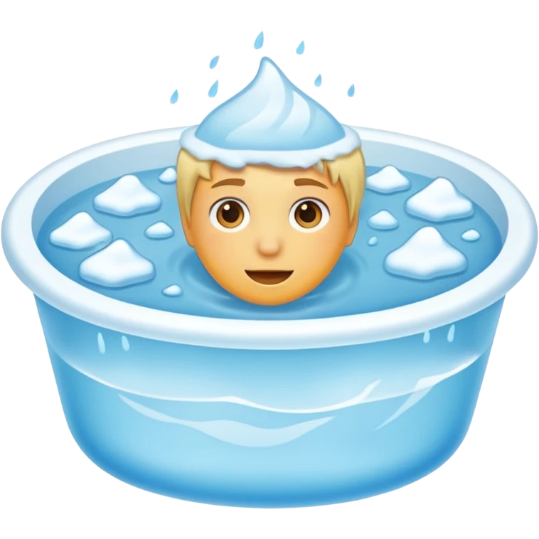 Ice bath emoji