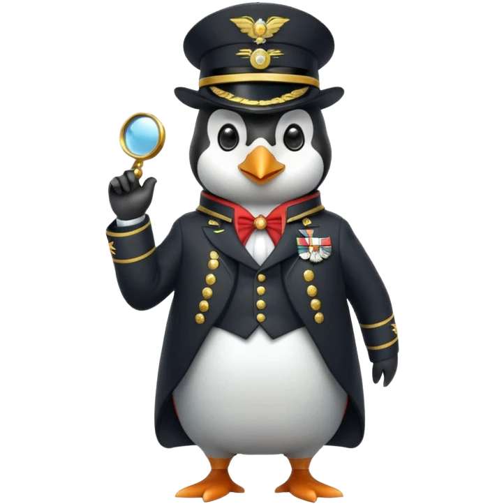 luxurious penguin soldier emoji