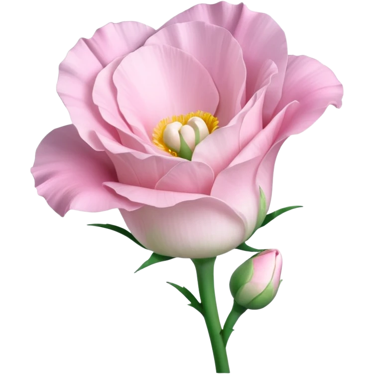 Beautiful light pink flower Eustoma emoji