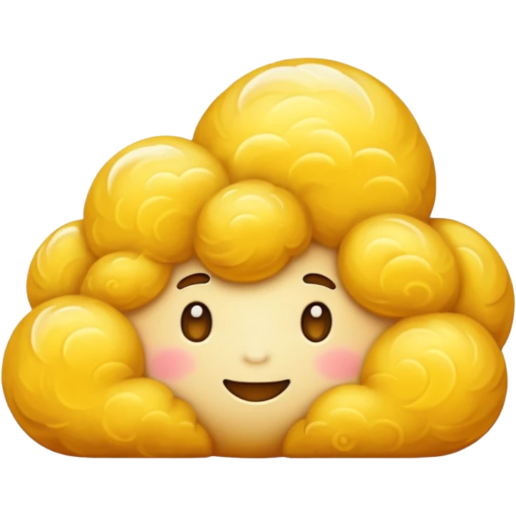 Convert this cloud ☁️ to golden cloud emoji