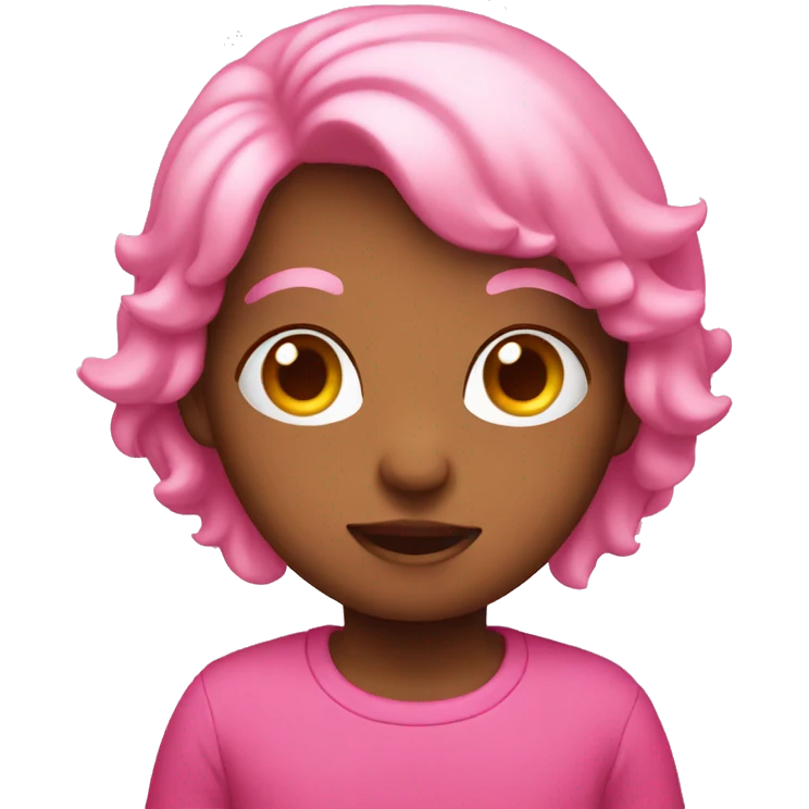 Cute pink emoji emoji