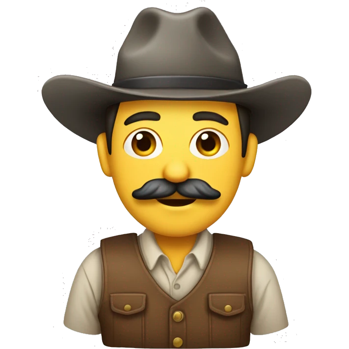 Agricultor con bigote y zanahoria emoji