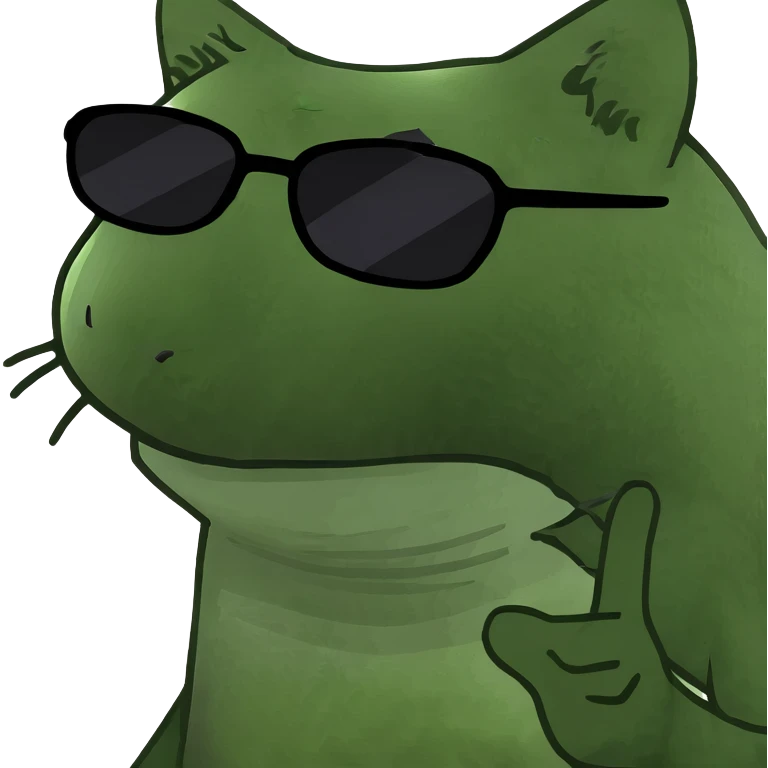 Cat with sunglasses emoji