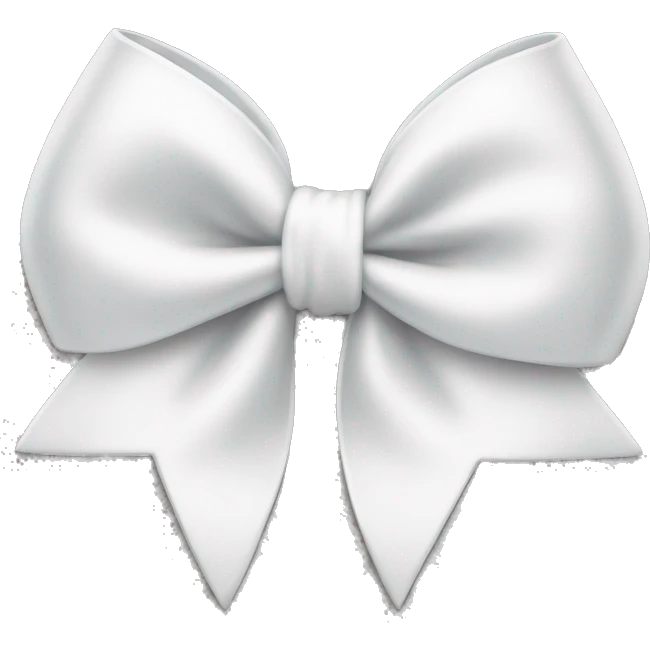 white bow emoji