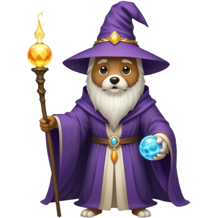 Dog wizard emoji