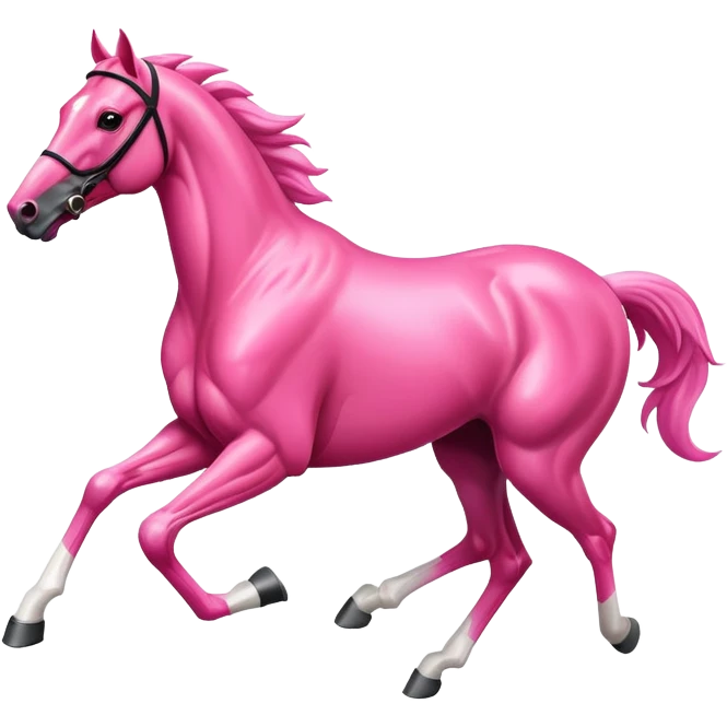 pink racehorse emoji
