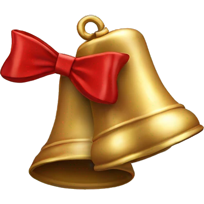 2 bells with bow emoji