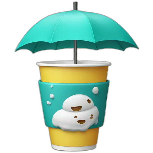 Cup with an umbrella  emoji