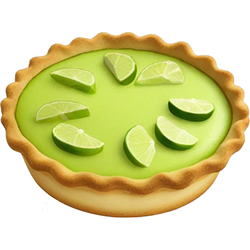 Key lime pie emoji