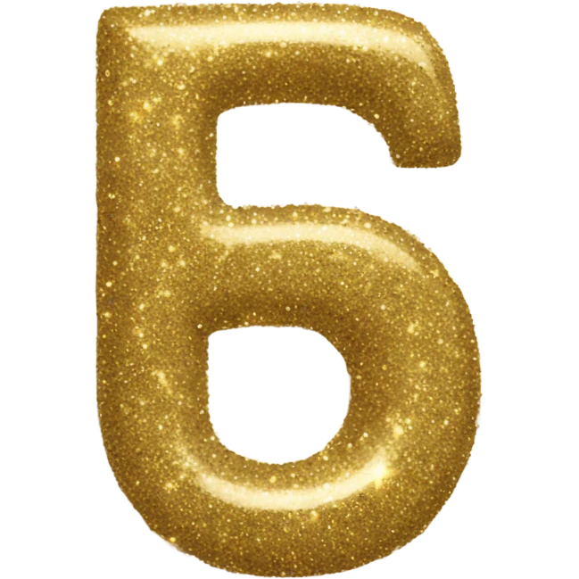 Glitter letter G emoji