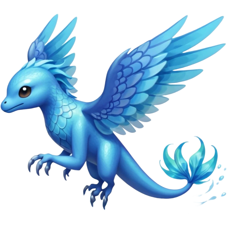 Elemental Flying-type-Water-type natural Pokémon-Fakémon-creature emoji