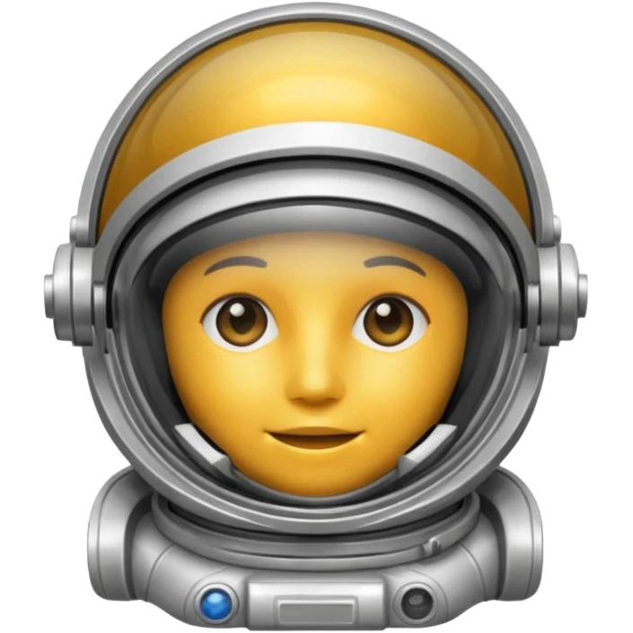 Astronaut helmet with Suggests a contained environment and communication. emoji