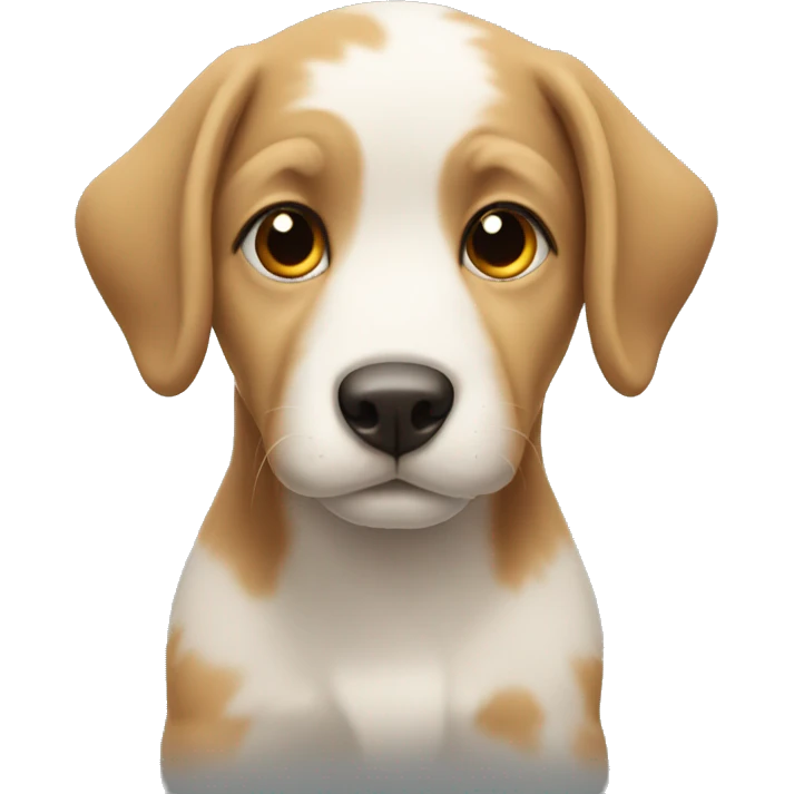 a genius puppy emoji