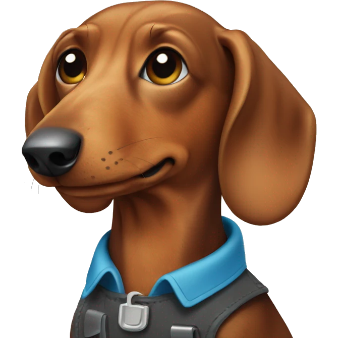 Dachshund as a mechanic  emoji