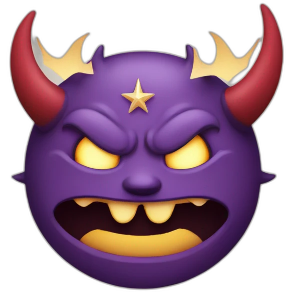 Demon with a star emoji