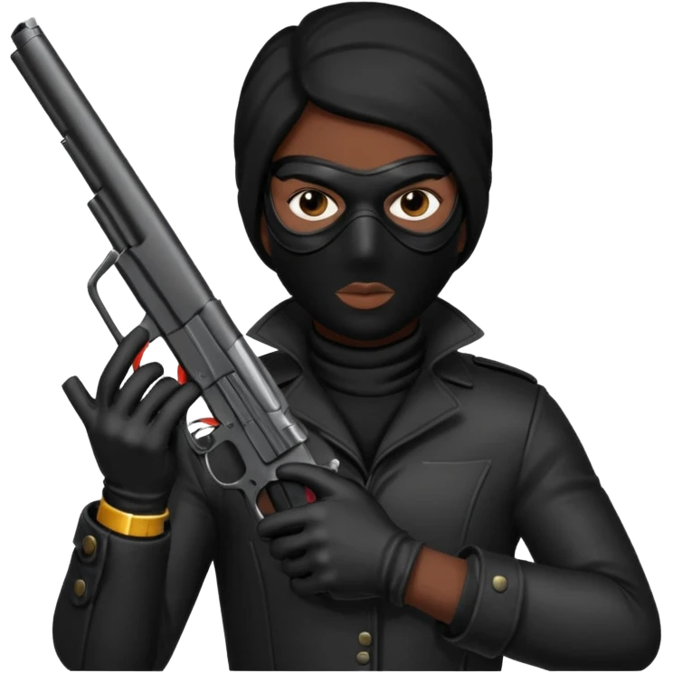 Black robber  emoji