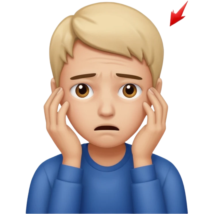 struggling with exams emoji