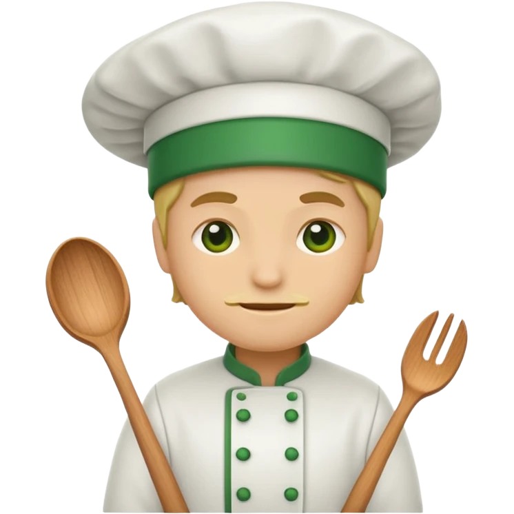 Small icon emoji of cook bulp, minimum details, green #36a767 main color emoji