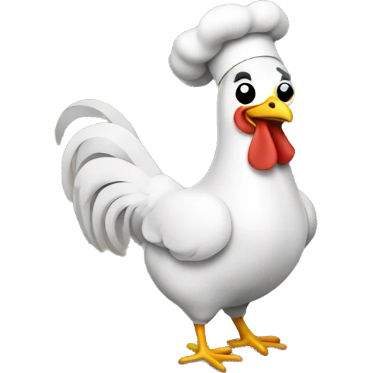 Chicken cooking emoji