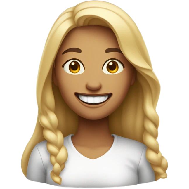 Big tooth woman emoji