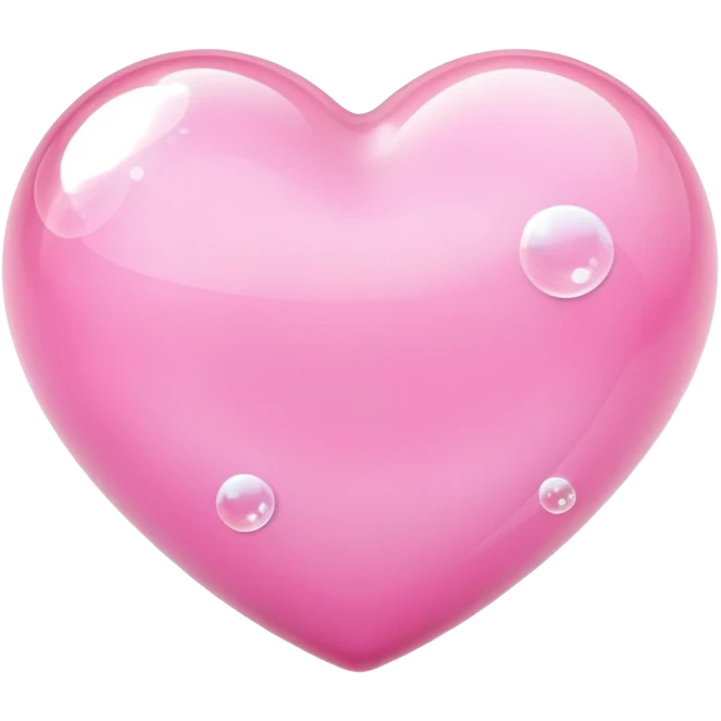 pink heart with bubbles emoji