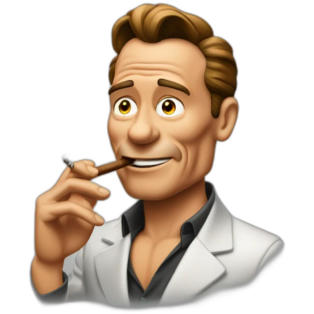 arnold schwarzenneger smoking cigar emoji