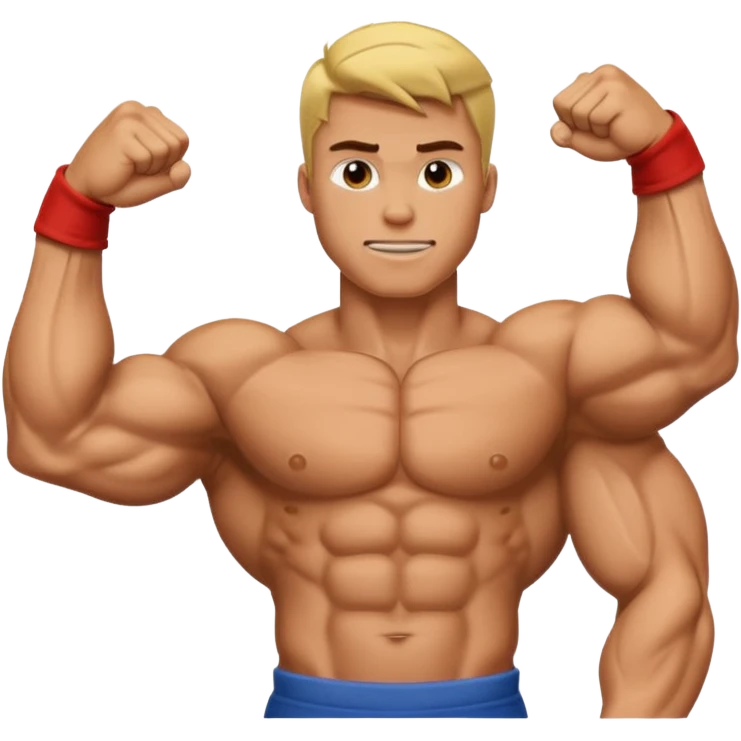 giga chad flexing emoji