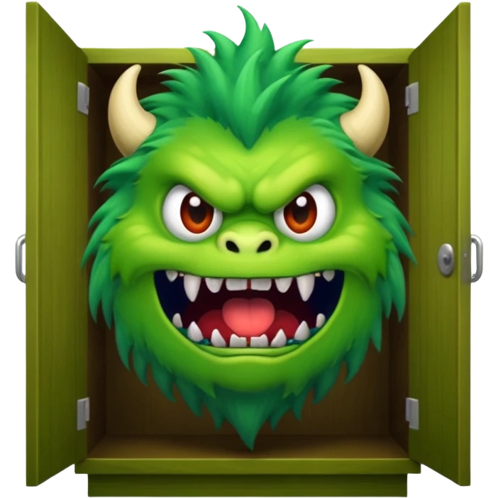 Monster on the closet emoji