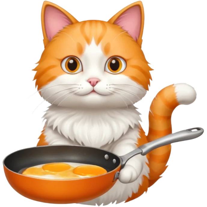 gatto con padella emoji