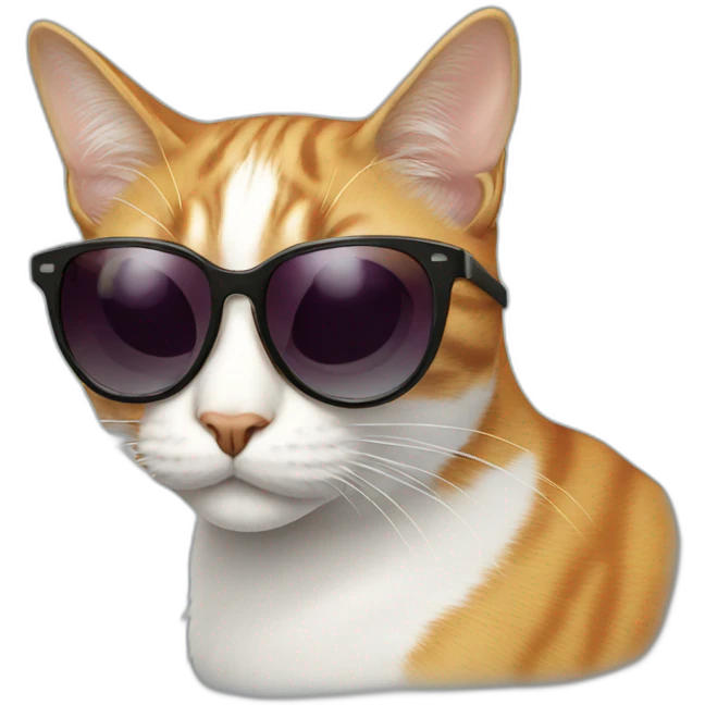Cat with sunglasses emoji