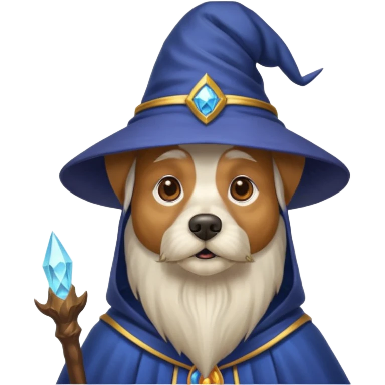 Dog wizard emoji