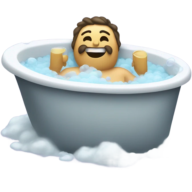 Man having bath  emoji